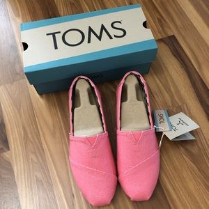 Toms tea rose alpargata canvas shoes NIB